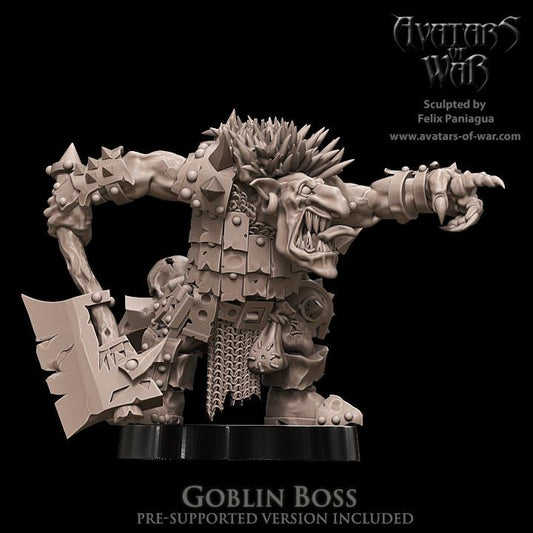 Goblin Boss  by Avatars of War Miniatures