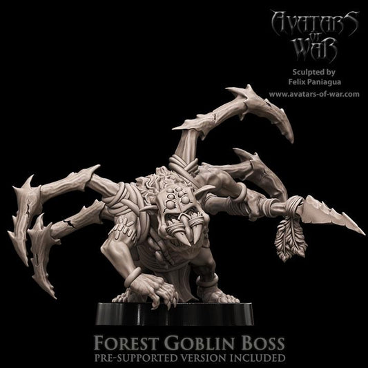 Forest Goblin Boss  by Avatars of War Miniatures