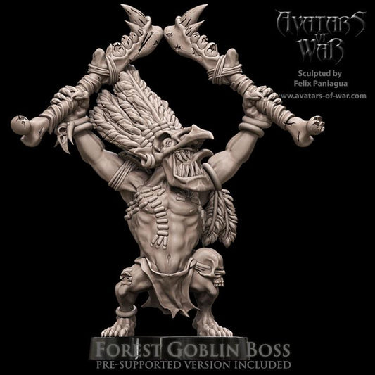 Forest Goblin Boss  by Avatars of War Miniatures