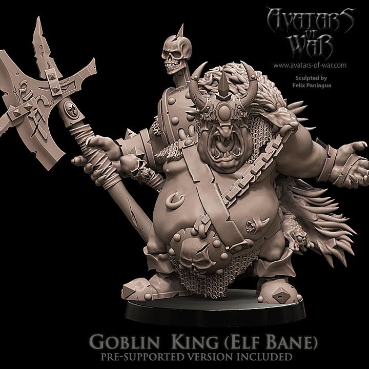 Goblin King  by Avatars of War Miniatures