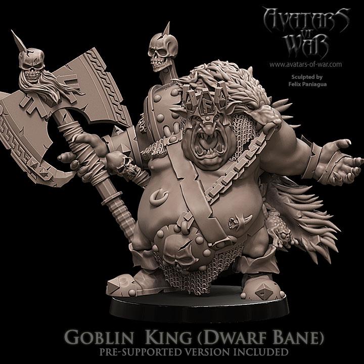 Goblin King  by Avatars of War Miniatures