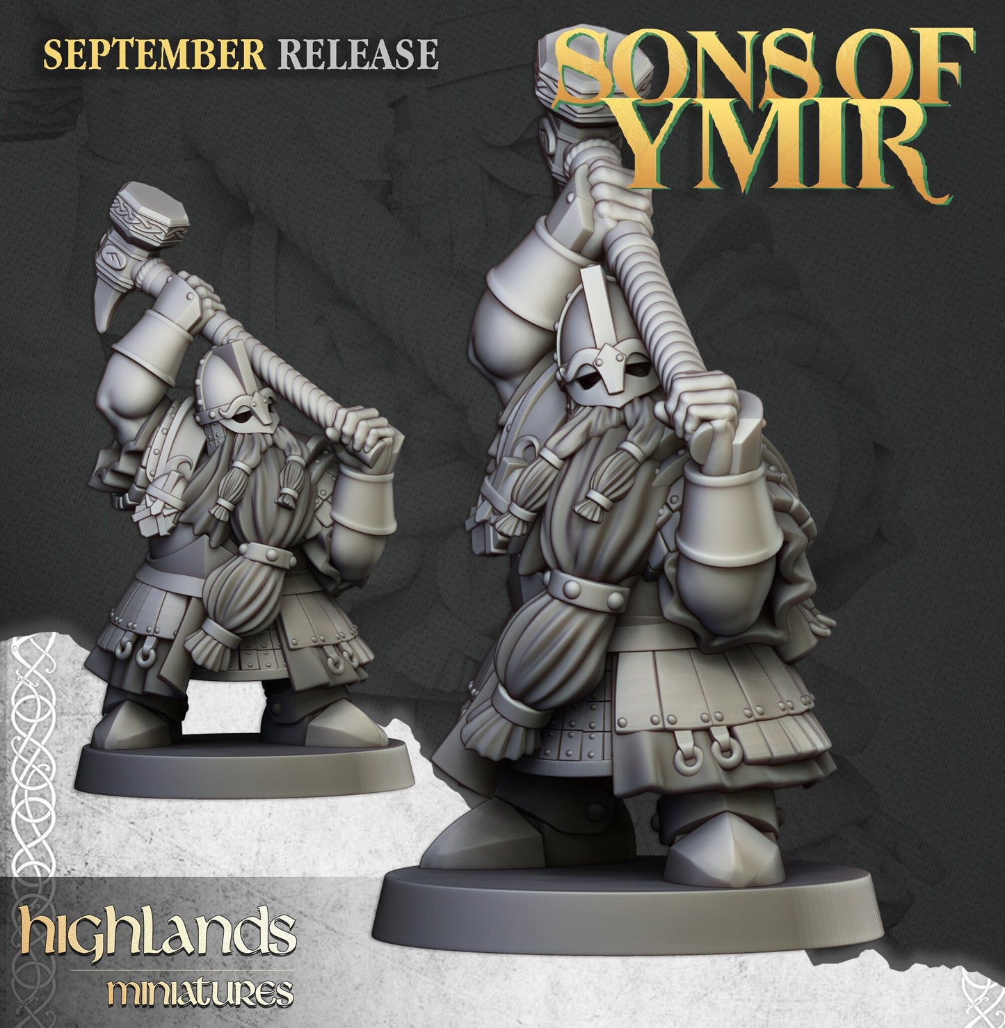 Dwarf King's Guard unit by Highland Miniatures