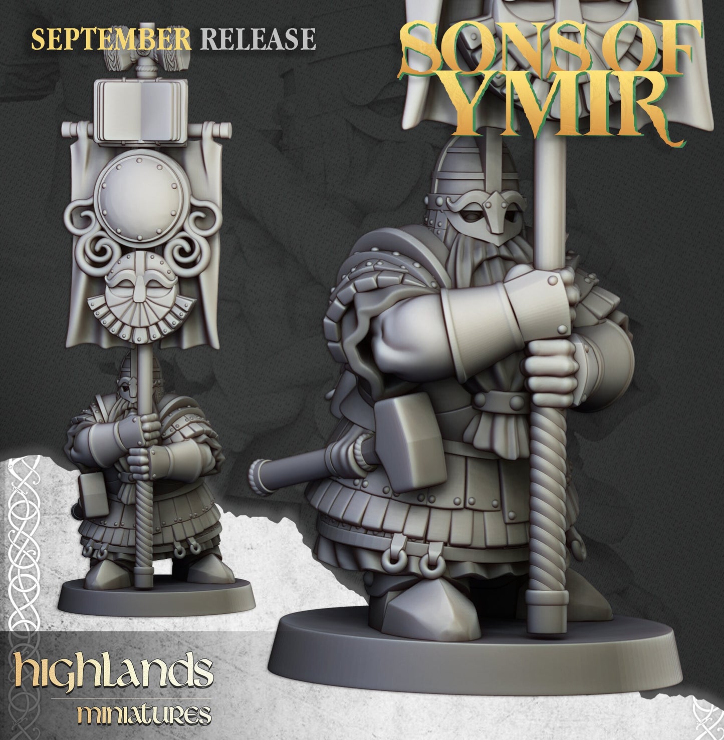 Dwarf King's Guard unit by Highland Miniatures