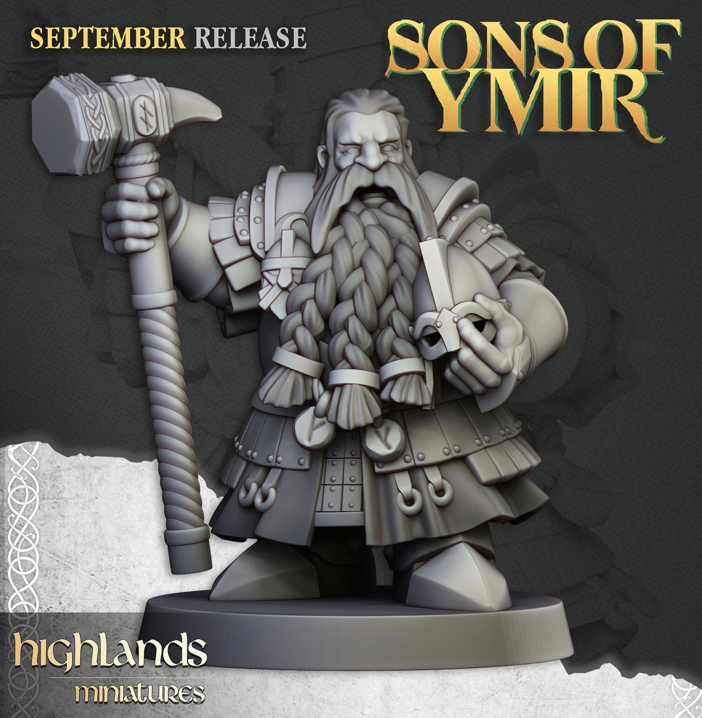 Dwarf King's Guard unit by Highland Miniatures