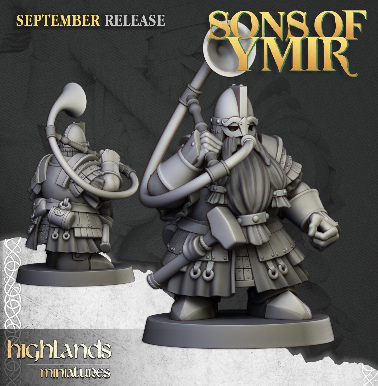 Dwarf King's Guard unit by Highland Miniatures