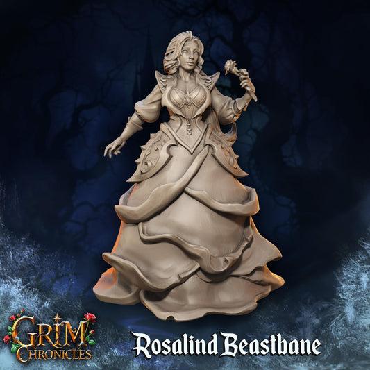 Rosalind Beastbane from "Grim Chronicles" by Great Grimoire Miniatures
