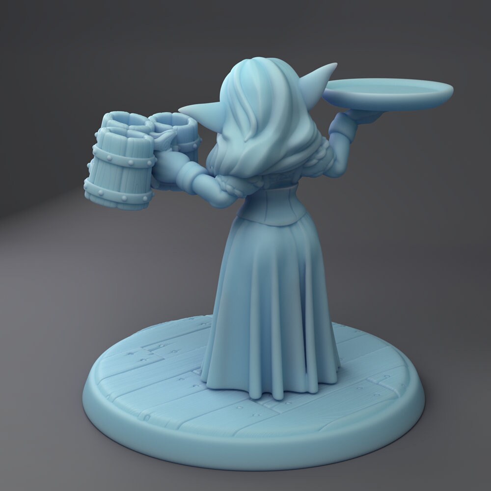 Goblin Waitress from "Tavern Drinking Contest" by Twin Goddess Miniautres