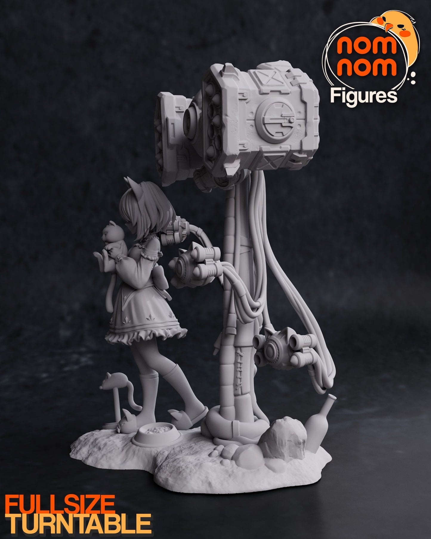 Luna x Tofu Statue Model Kit by Nomnom Figures