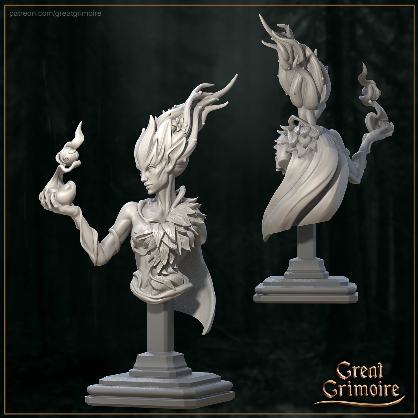Nysa the Forest Nymph from "Bane of the Shrouded Woods" by Great Grimoire Miniatures