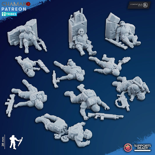 Freedom Guard Casualties by Ghamak Miniatures