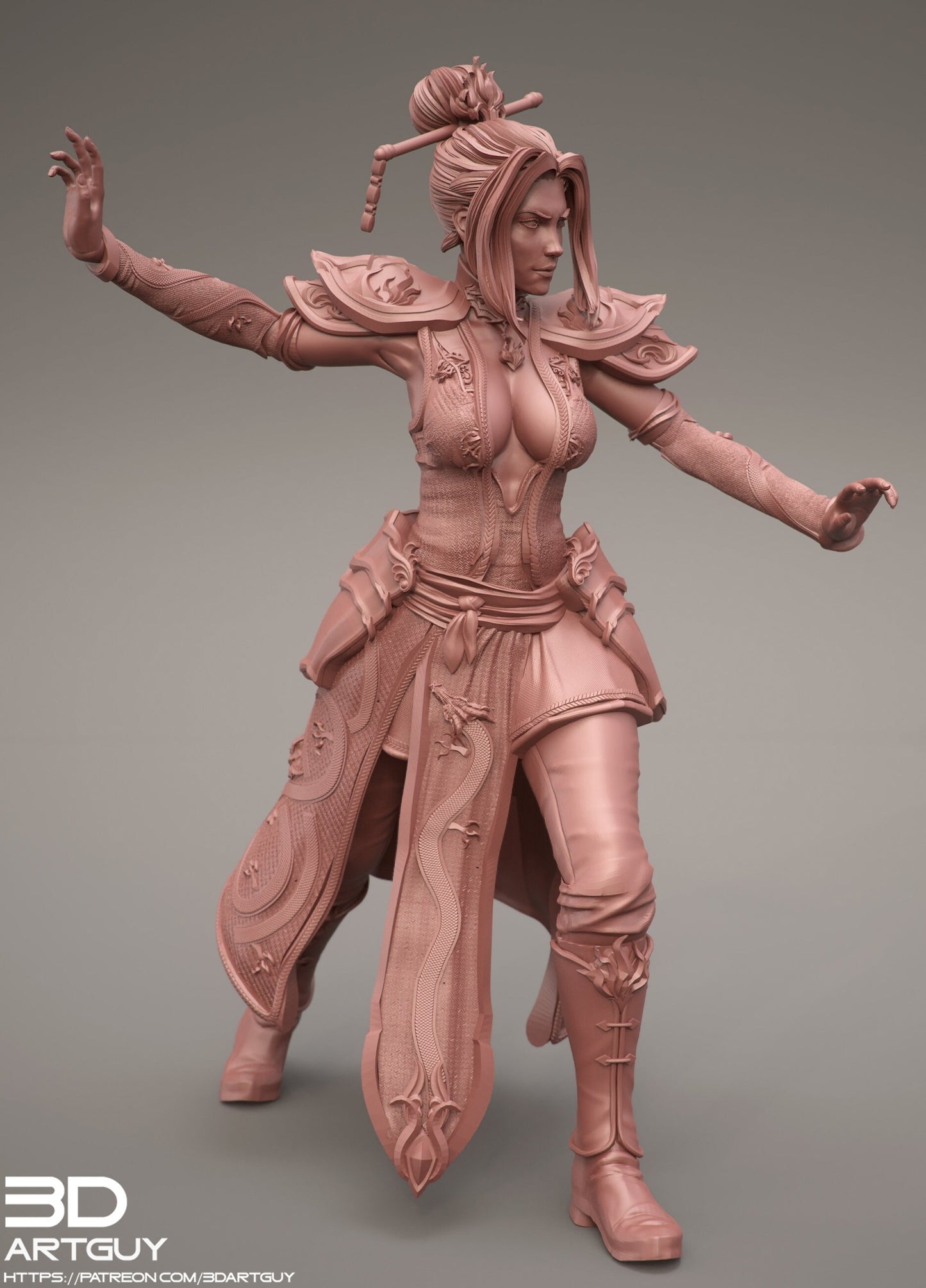 Fire Dragon Queen by 3DArtguy Miniatures