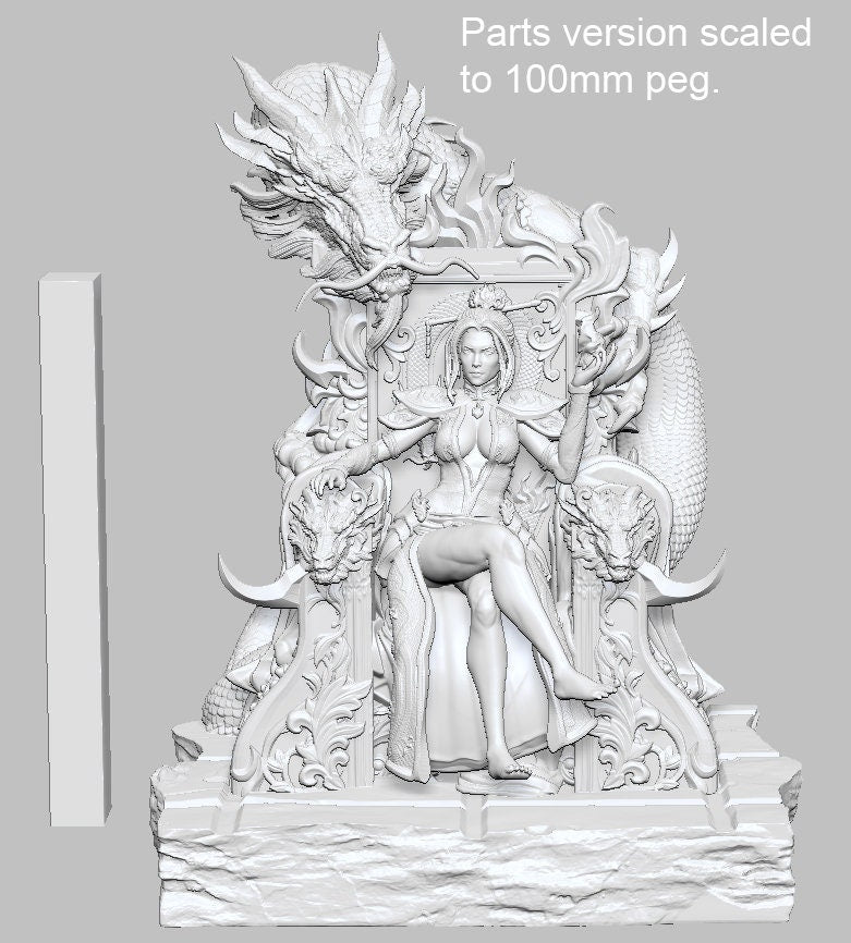 Fire Dragon Queen by 3DArtguy Miniatures
