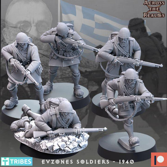 Evzones Soldiers - 1940 by Across the Realms Miniatures