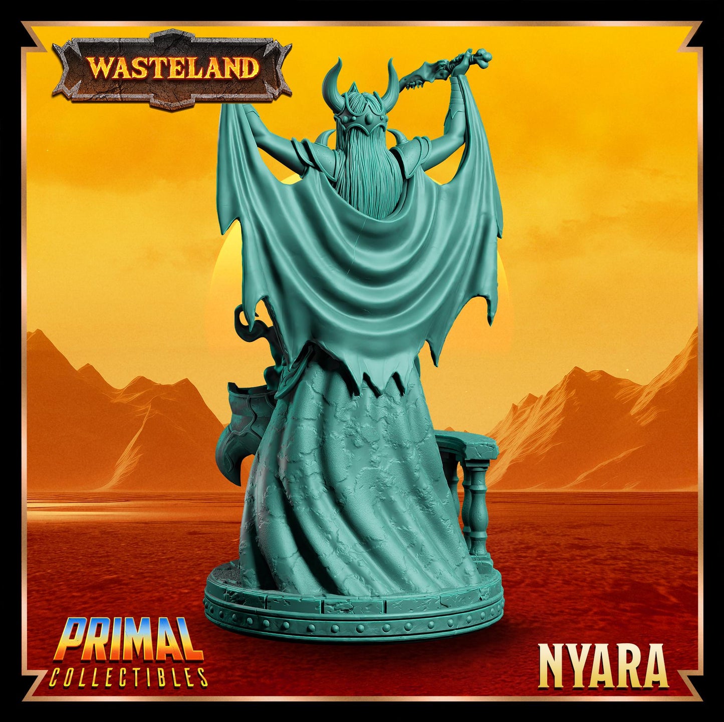 Sorcerer Queen - Nyara from Wasteland by Primal Collectibles Miniatures Heroquest RPG