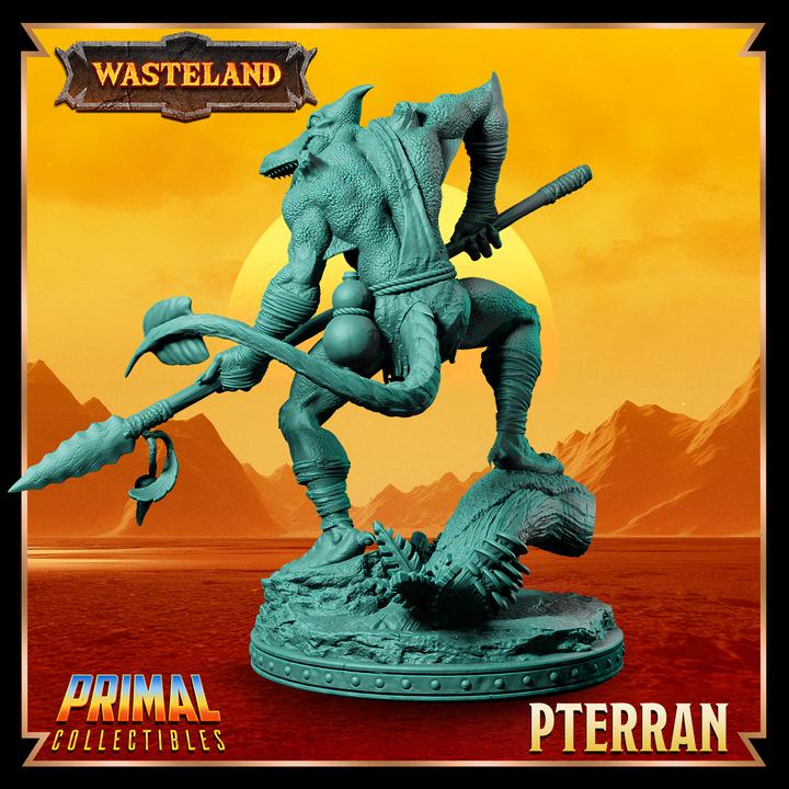 Pterran from Wasteland by Primal Collectibles Miniatures Heroquest RPG