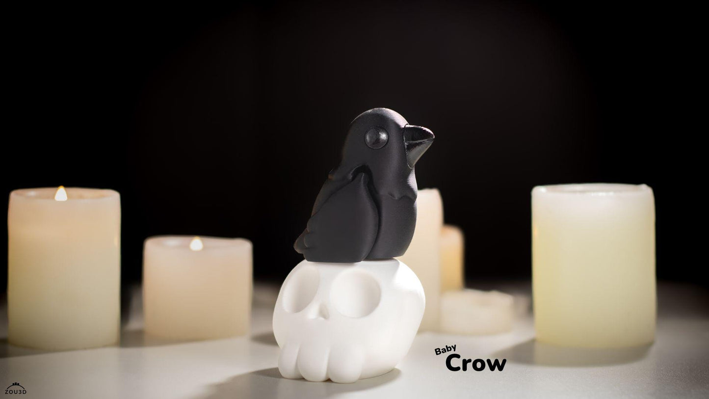 Baby Crow 3D Printed Fidget Toy by  Zou3D