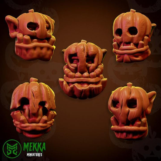 Ork Pumpkin Heads by Mekka Miniatures