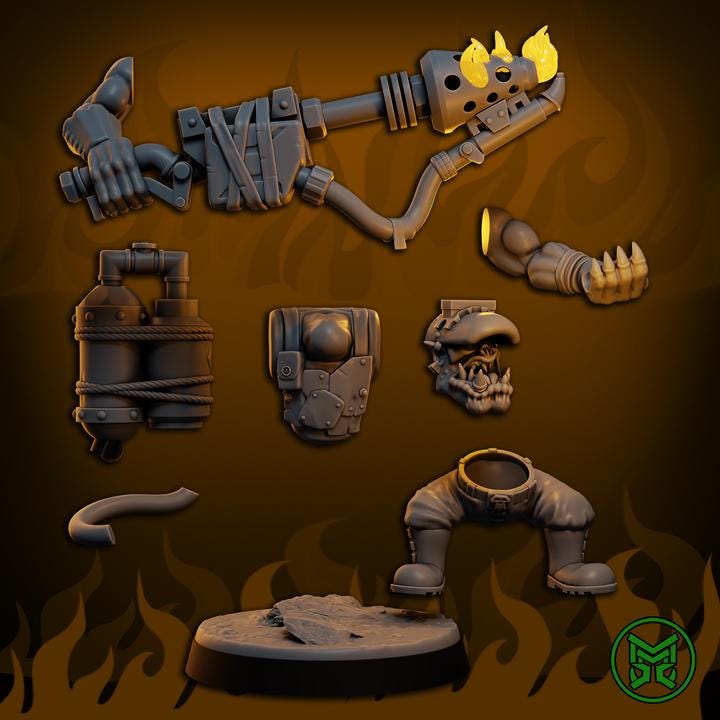 Ork Flamerz by Mekka Miniatures