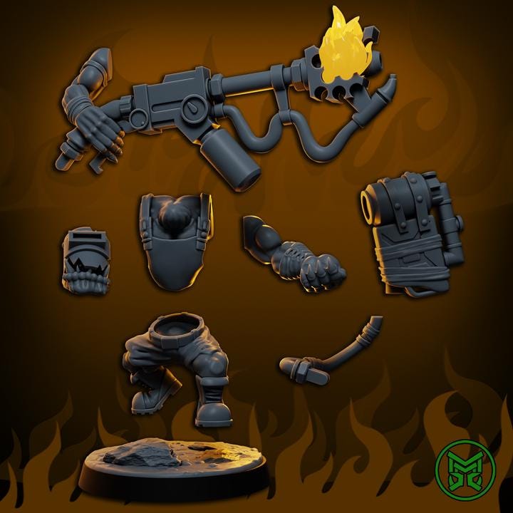 Ork Flamerz by Mekka Miniatures
