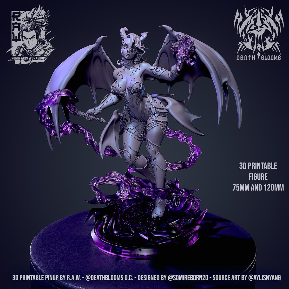 Deathblooms - Succubus Pin-Up Ronin Arts Workshop