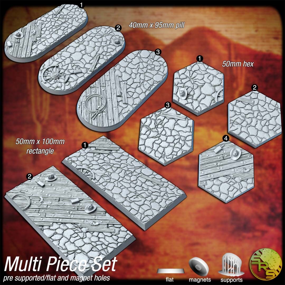 Western Bases by Where Legends Stand Miniatures