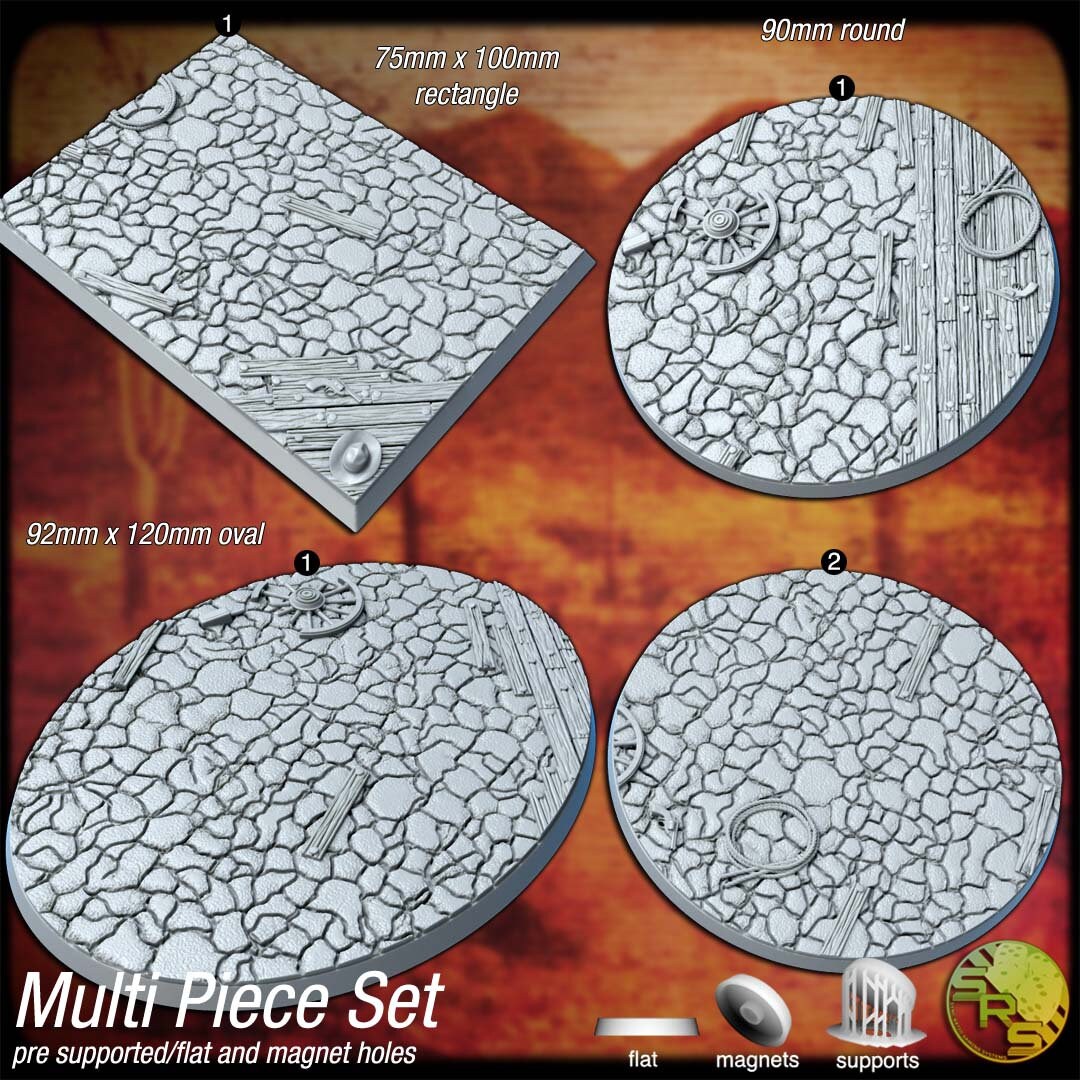 Western Bases by Where Legends Stand Miniatures