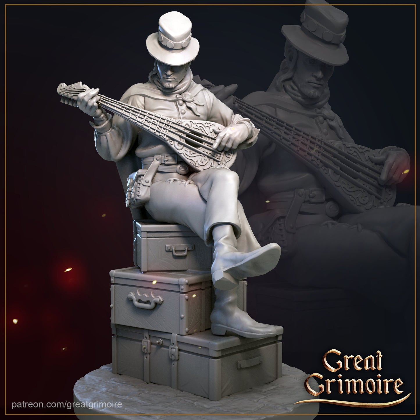 Bard from "Caravan" by Great Grimoire Games Tabletop RPG