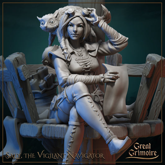 Sally the Navigator from "Gathering Storm" by Great Grimoire Miniatures
