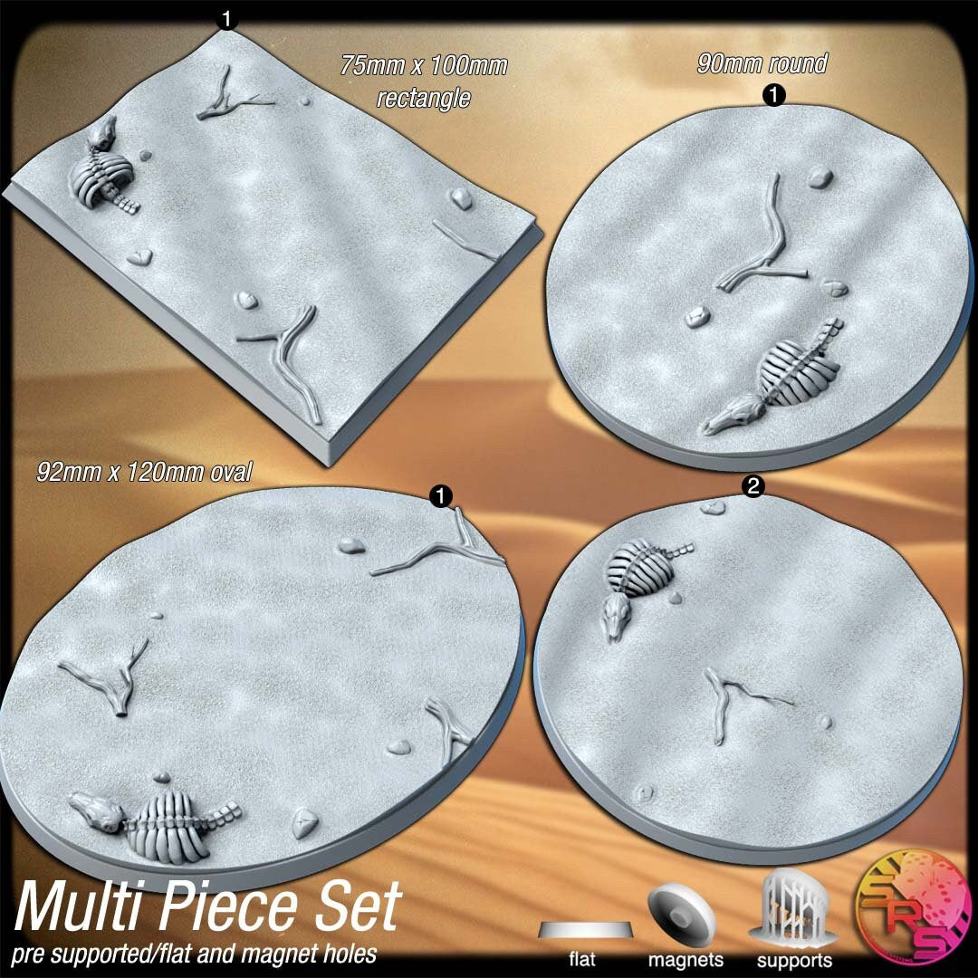 Desert Sand Bases by Where Legends Stand Miniatures