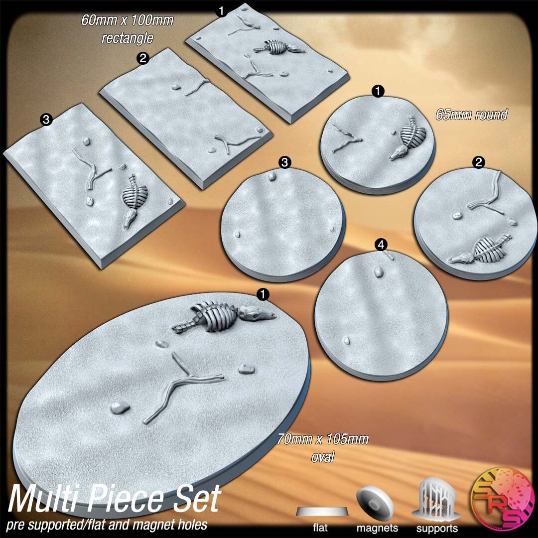 Desert Sand Bases by Where Legends Stand Miniatures
