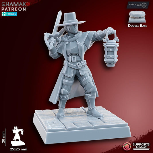 Female Witch hunter hero 2 by Ghamak Miniatures