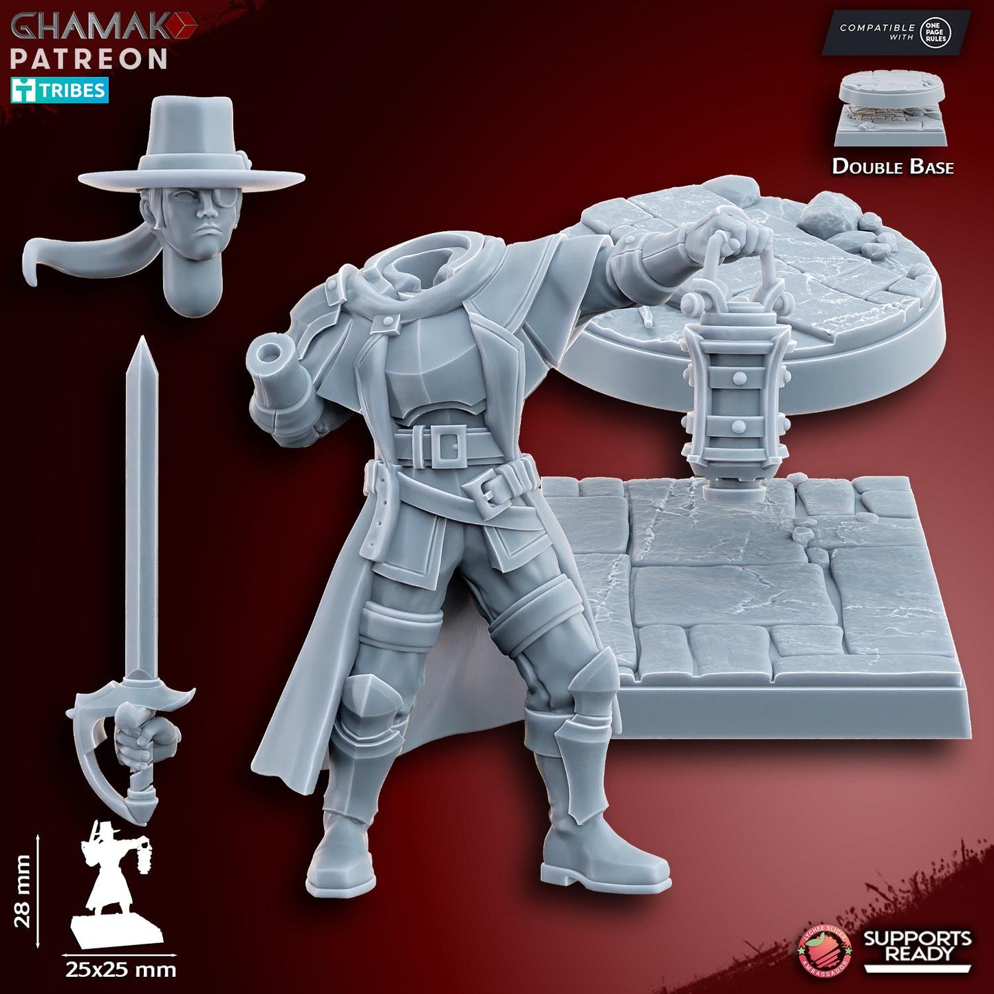 Female Witch hunter hero 2 by Ghamak Miniatures