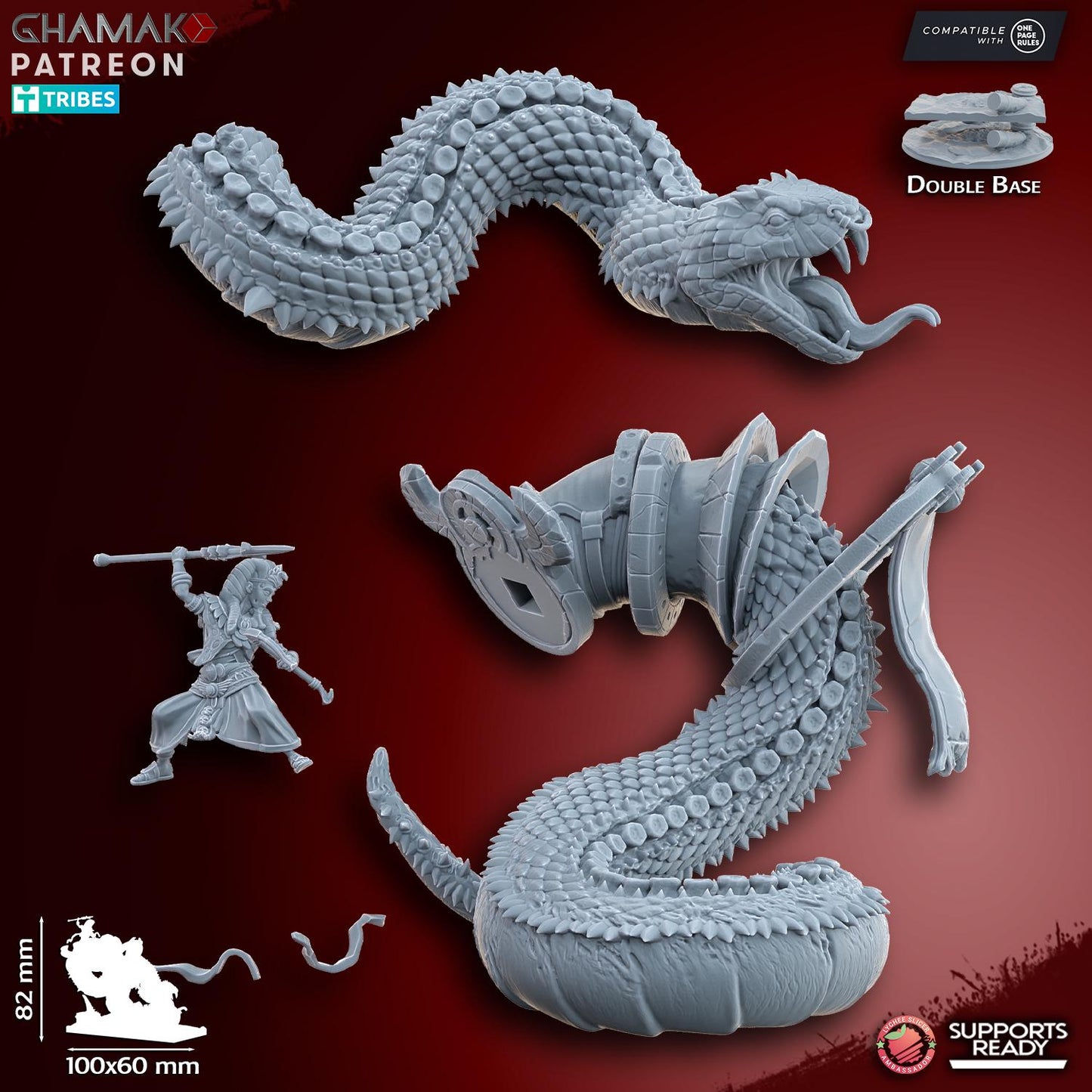 God Prince on snake by Ghamak Miniatures