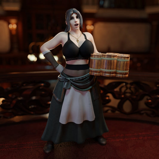 Jane Vampire Barmaid by QB Works Miniatures
