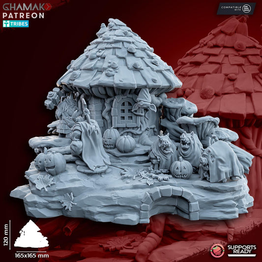 Goblin Halloween Mini Diorama by Ghamak Miniatures