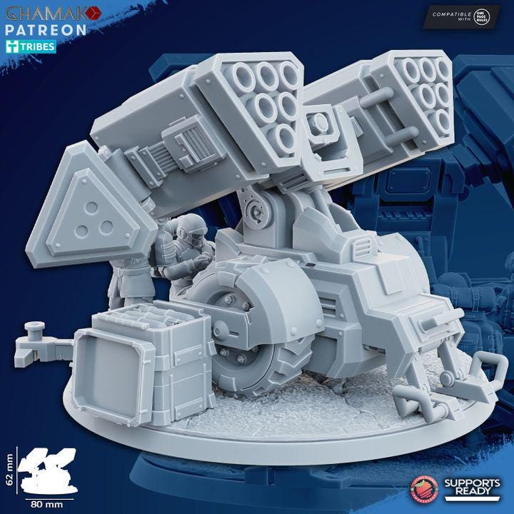 Freedom Guard Multi Rocket Launcher by Ghamak Miniatures