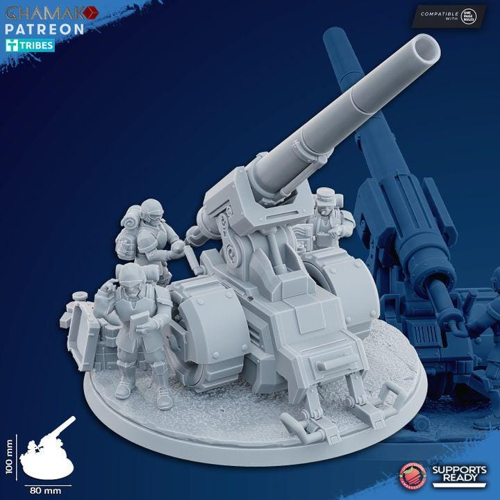 Freedom Guard Artillery by Ghamak Miniatures