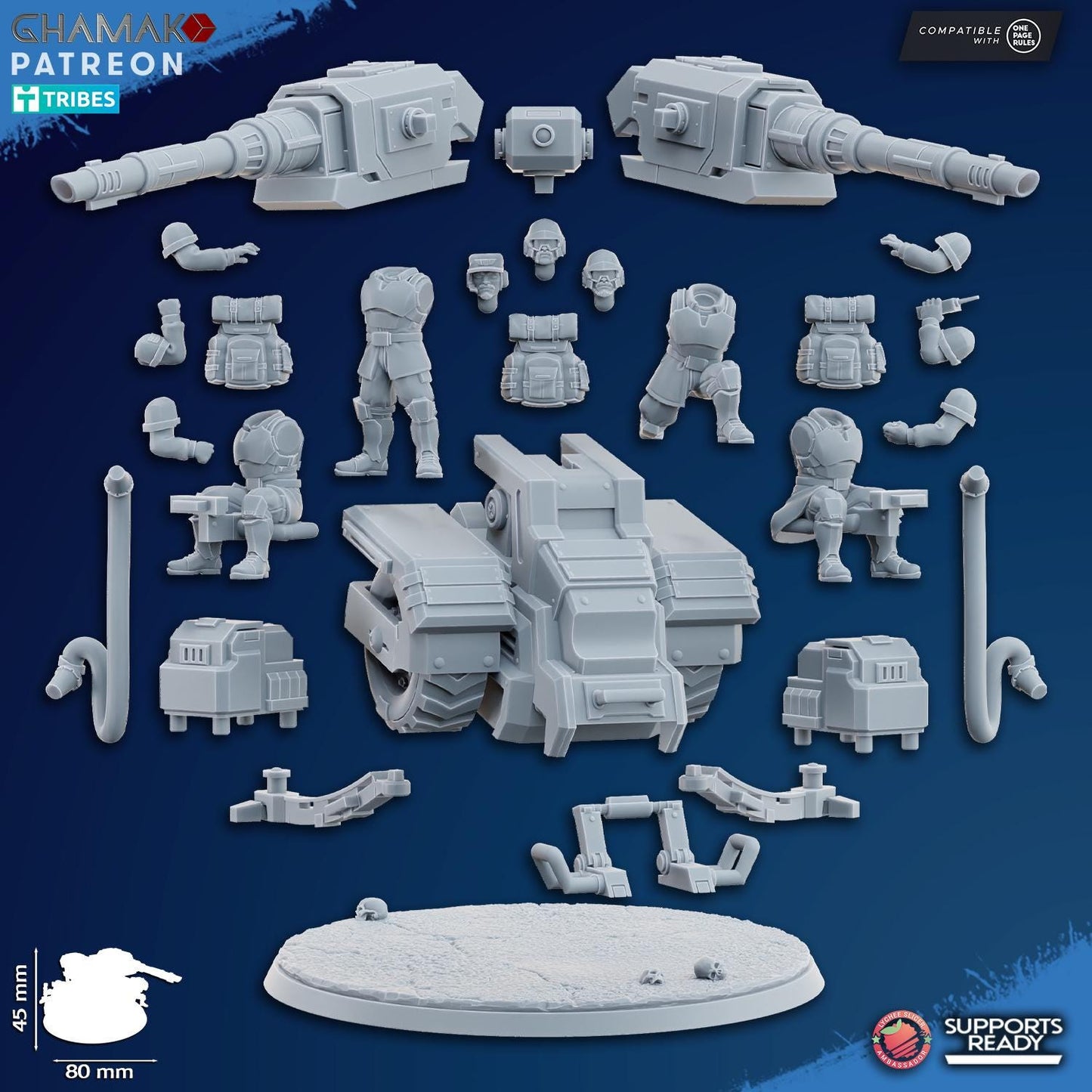 Freedom Guard Artillery Heavy Laser by Ghamak Miniatures