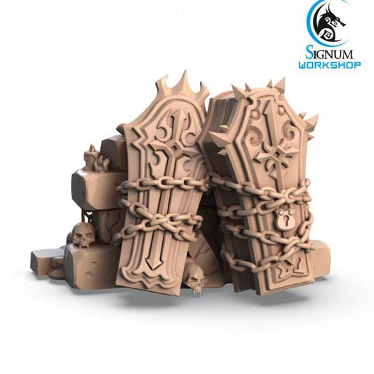 Chained Coffins from "Witches Sabbath" by Signum Workshop Miniatures