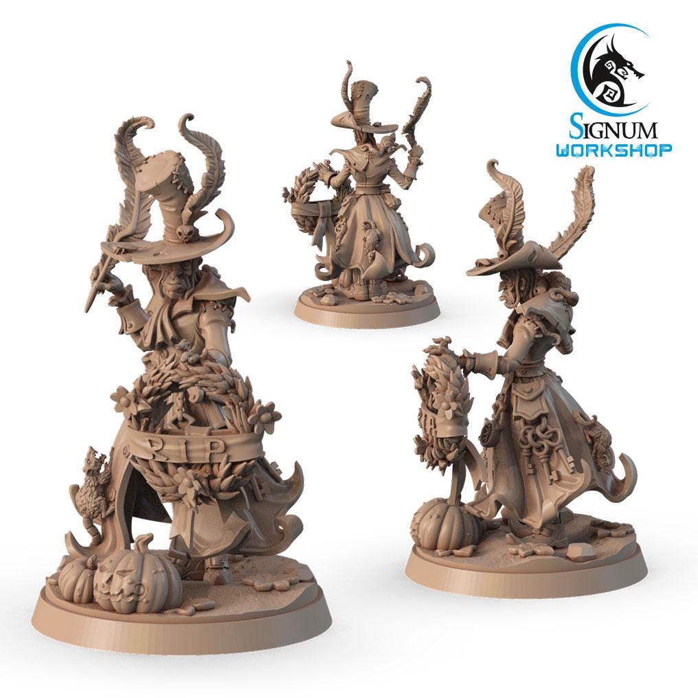Undertaker with wreath from "Witches Sabbath" by Signum Workshop Miniatures