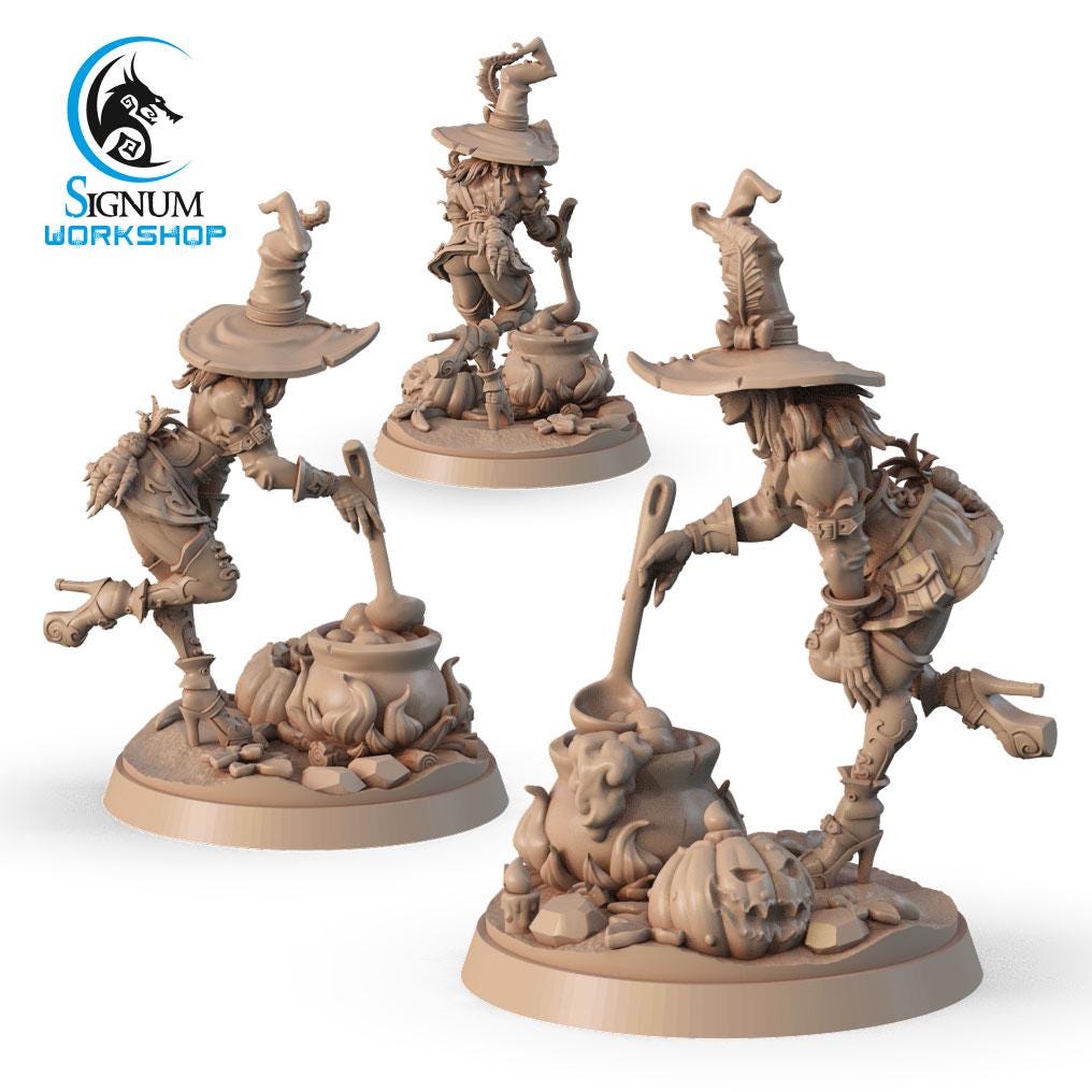 Charming witcher with a potion from "Witches Sabbath" by Signum Workshop Miniatures