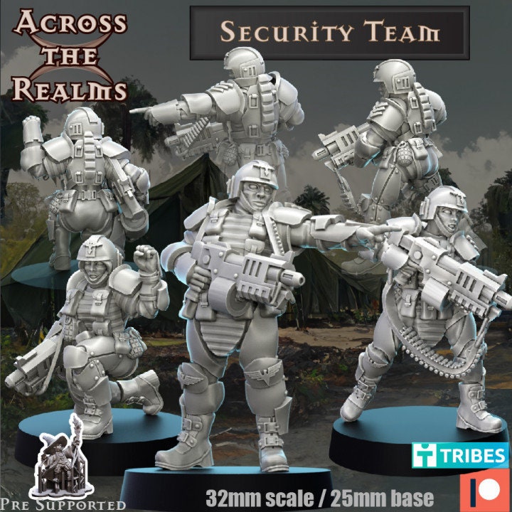 Field Artillery and Operatives by Across the Realms Miniatures