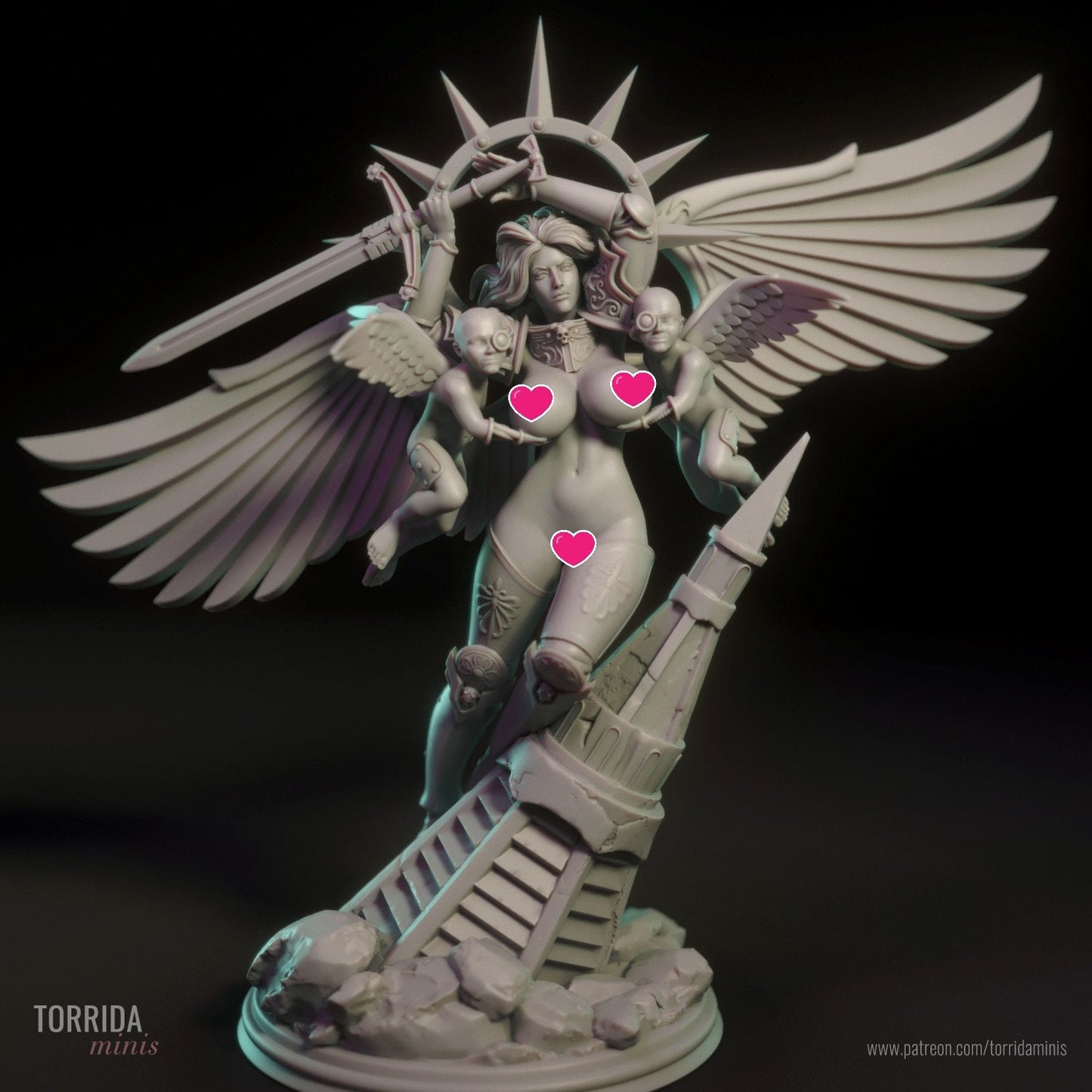 Battle Angel Saint Statue Model Kit by Torrida Minis