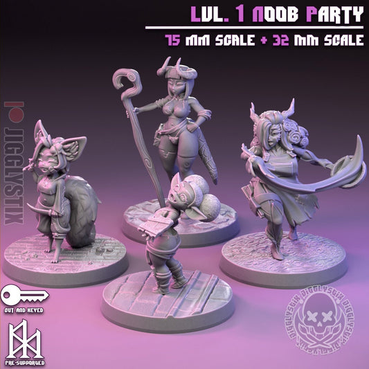 Lvl 1 Noob Party by Jigglystix Pin Up Factory