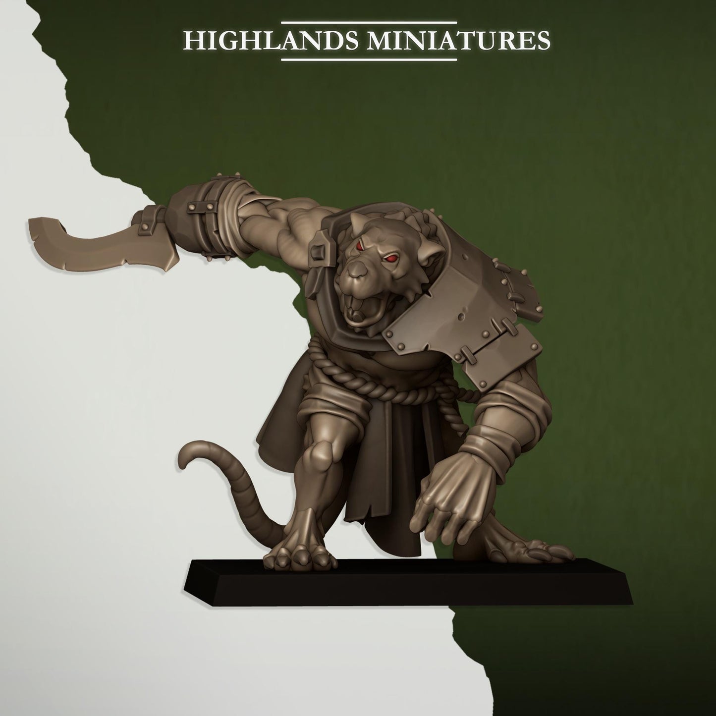 Ratagors and Rat Master  By Highland Miniatures