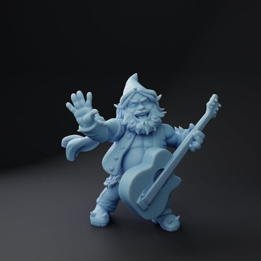 Kaybee Gnome Bard from Tavern Rock Band by Twin Goddess Miniatures