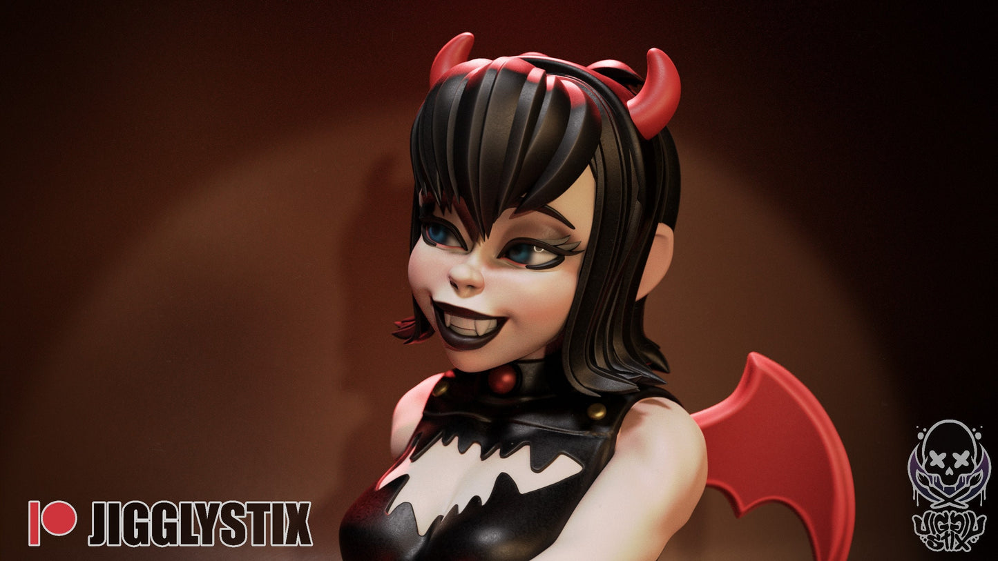 Mavis Goth Girl Statue Model Kit by Jigglystix Pin Up Factory