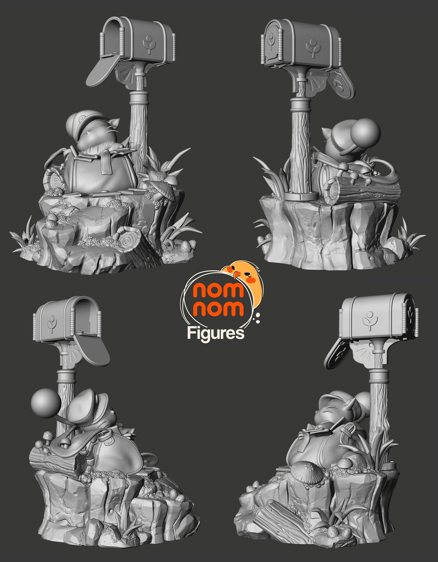 Mail Moogle Statue Model Kit by Nomnom Figures