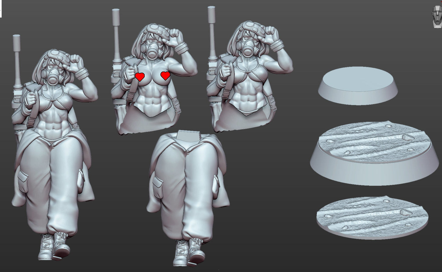 Krenzia - Military Girl by Gaz Minis