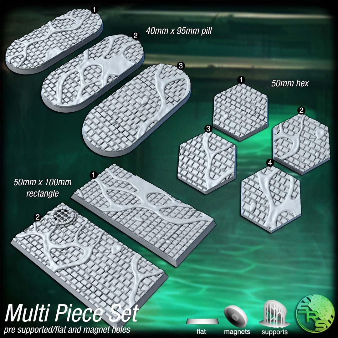 Sewer Bases by Where Legends Stand Miniatures
